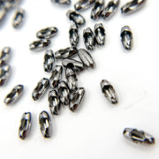 BRBC. Black Rhodium Sterling Silver Ball Chain Clasp